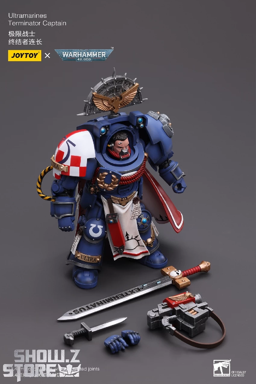JoyToy Source 1/18 Warhammer 40K Ultramarines Terminator Captain 10 JoyToy Source 1/18 Warhammer 40K Ultramarines Terminator Captain - Image 8