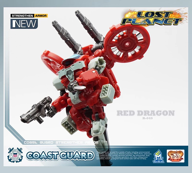 MechFansToys Lost Planet Coast Guard CG01 White Shark & CG02 Red Dragon 9 MechFansToys Lost Planet Coast Guard CG01 White Shark & CG02 Red Dragon - Image 7
