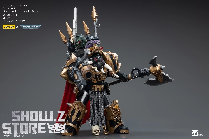 JoyToy Source 1/18 Warhammer 40K Chaos Space Marines Black Legion Chaos Lord In Terminator Armour 5 JoyToy Source 1/18 Warhammer 40K Chaos Space Marines Black Legion Chaos Lord In Terminator Armour - Image 3
