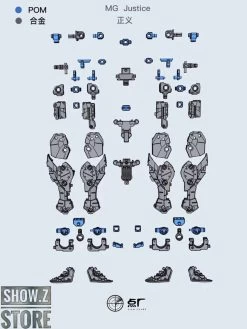 Point Factory Studio PFS02-2 Metal Parts For Bandai MG ZGMF-X09A Justice Gundam -Action Figures Store 16d43673e0