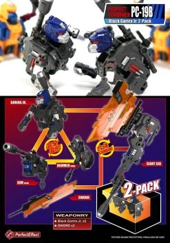 Perfect Effect PE PC-19B Perfect Combiner Black Gorira Upgrade Set 2-Pack -Action Figures Store 16e0be1c71
