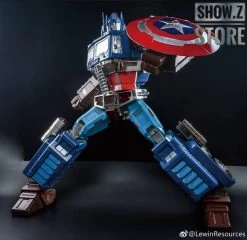Lewin Resources LW-01A Optimus Prime Captain America Style Oversized 71cm W/ LED -Action Figures Store 1a74441291