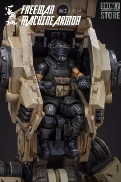 JoyToy Source Acid Rain 1/18 Freeman Machine Armor W/ Pilot Mechas & Soldiers Figure Set Desert Brown Version -Action Figures Store 2113e430e9