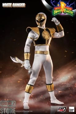 Threezero Studio 1/6 Mighty Morphin Power Rangers White Ranger -Action Figures Store 2ba4c476fb
