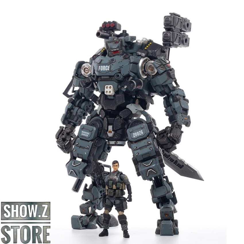 JoyToy Source 1/24 Steel Bone W/ Pilot Blue Grey Version 8 JoyToy Source 1/24 Steel Bone W/ Pilot Blue Grey Version - Image 6