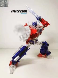 APC Toys APC-001 Attack Prime TFP Optimus Prime Clear Version W/ Clear Wheels -Action Figures Store 3238f95f32