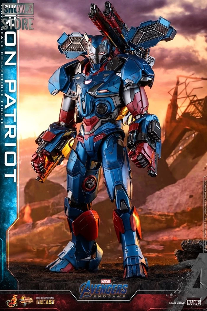 Hot Toys HotToys HT MMS547D34 1/6 Avengers: Endgame Iron Patriot Iron Man Collectible Figure 5 Hot Toys HotToys HT MMS547D34 1/6 Avengers: Endgame Iron Patriot Iron Man Collectible Figure - Image 3
