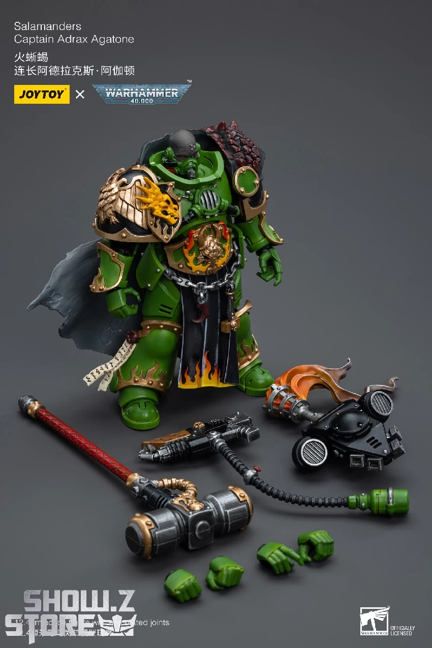 JoyToy Source 1/18 Warhammer 40K Salamanders Captain Adrax Agaton 5 JoyToy Source 1/18 Warhammer 40K Salamanders Captain Adrax Agaton - Image 3
