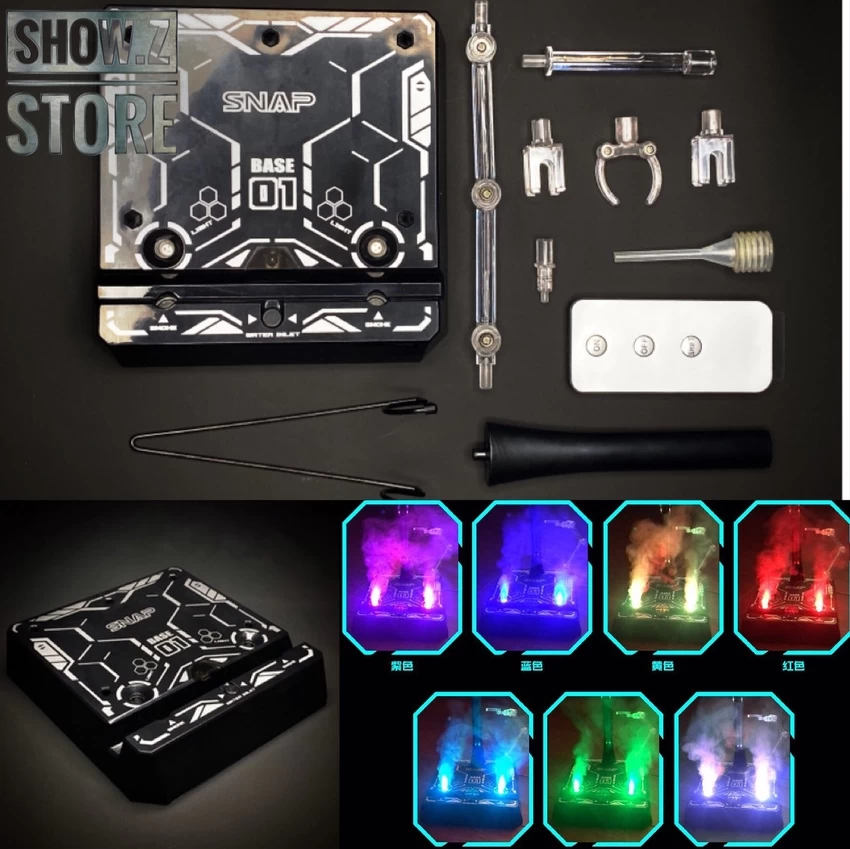 SNAP Remote Smoke Display Stand W/ LED Silver Version 4 SNAP Remote Smoke Display Stand W/ LED Silver Version - Image 2