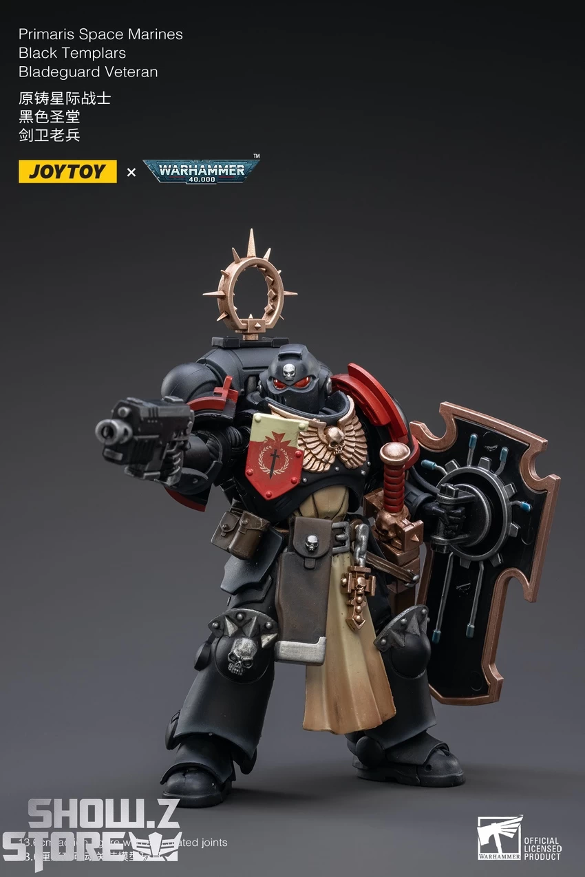 JoyToy Source 1/18 Warhammer 40K Black Templars Bladeguard Veteran 11 JoyToy Source 1/18 Warhammer 40K Black Templars Bladeguard Veteran - Image 9