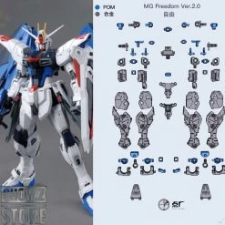Point Factory Studio Metal Parts For Bandai MG ZGMF-X10A Freedom Gundam Ver. 2.0 -Action Figures Store 543897c9ac