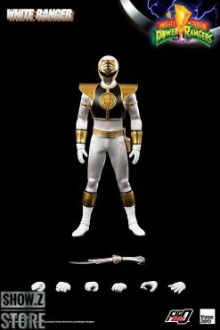 Threezero Studio 1/6 Mighty Morphin Power Rangers White Ranger -Action Figures Store 583db53d5d