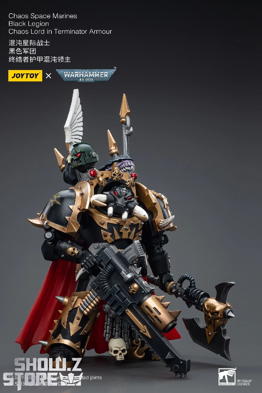 JoyToy Source 1/18 Warhammer 40K Chaos Space Marines Black Legion Chaos Lord In Terminator Armour 14 JoyToy Source 1/18 Warhammer 40K Chaos Space Marines Black Legion Chaos Lord In Terminator Armour - Image 12