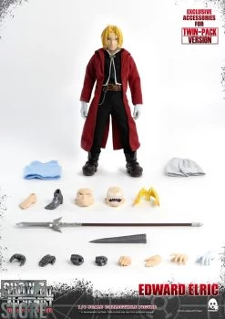 ThreeZero Toys 1/6 Fullmetal Alchemist: Brotherhood Edward & Alphonse Elric Twin-Pack -Action Figures Store 6a3c551e40