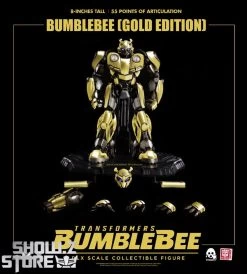 Threezero & Hasbro 3Z0294-EX Bumblebee Golden Version -Action Figures Store 7cad2b12cc