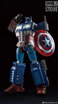 Lewin Resources LW-01A Optimus Prime Captain America Style Oversized 71cm W/ LED -Action Figures Store 8e0519457e
