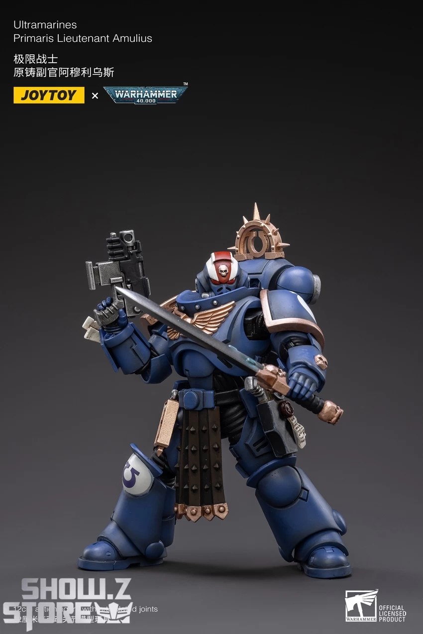 JoyToy Source 1/18 Warhammer 40K Space Ultramarines Primaris Lieutenant Amulius 8 JoyToy Source 1/18 Warhammer 40K Space Ultramarines Primaris Lieutenant Amulius - Image 6