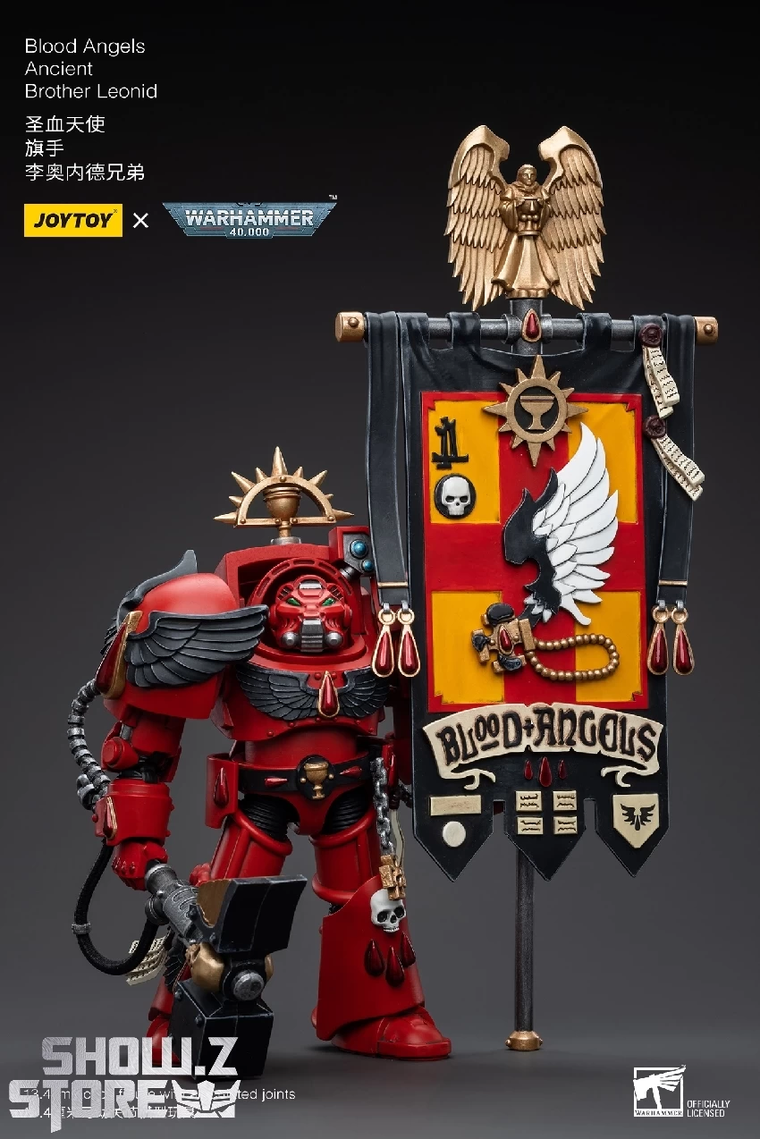 JoyToy Source 1/18 Warhammer 40K Blood Angels Ancient Brother Leonid 10 JoyToy Source 1/18 Warhammer 40K Blood Angels Ancient Brother Leonid - Image 8