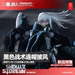 Snail Shell Black Tactical Hooded Cape For 1/10 & 1/12 Mecha Girl 14 Snail Shell Black Tactical Hooded Cape For 1/10 & 1/12 Mecha Girl -Action Figures Store 996b2a170c