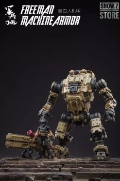 JoyToy Source Acid Rain 1/18 Freeman Machine Armor W/ Pilot Mechas & Soldiers Figure Set Desert Brown Version -Action Figures Store 9b55f71e2e