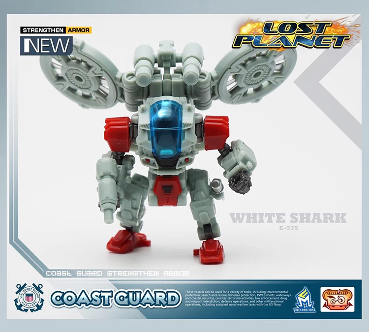 MechFansToys Lost Planet Coast Guard CG01 White Shark & CG02 Red Dragon 6 MechFansToys Lost Planet Coast Guard CG01 White Shark & CG02 Red Dragon - Image 4