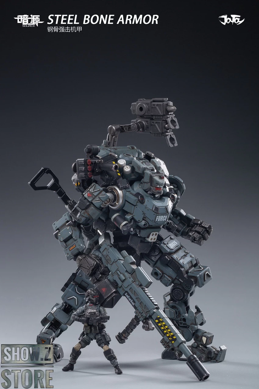 JoyToy Source 1/24 Steel Bone W/ Pilot Blue Grey Version 10 JoyToy Source 1/24 Steel Bone W/ Pilot Blue Grey Version - Image 8