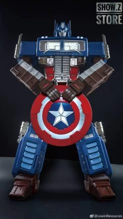 Lewin Resources LW-01A Optimus Prime Captain America Style Oversized 71cm W/ LED -Action Figures Store add13fc5e1