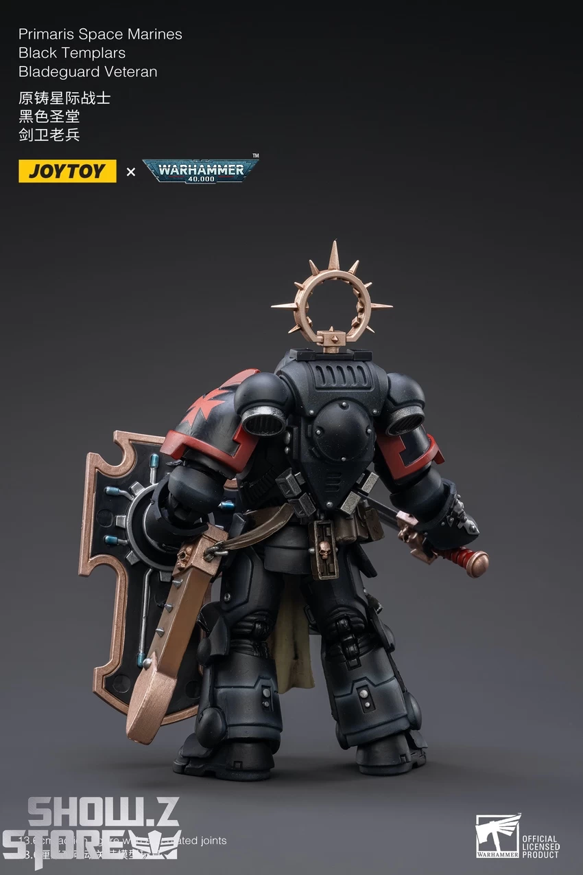 JoyToy Source 1/18 Warhammer 40K Black Templars Bladeguard Veteran 5 JoyToy Source 1/18 Warhammer 40K Black Templars Bladeguard Veteran - Image 3