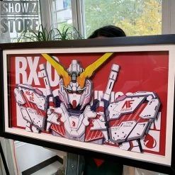ChenFu Studio RX-0 Unicorn Gundam 3D Wall Art Decoration Picture -Action Figures Store bac553331e