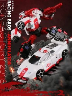 IronFactory EX-26A Racing Bros Annihilator Red Alert 22 IronFactory EX-26A Racing Bros Annihilator Red Alert -Action Figures Store c71639378a
