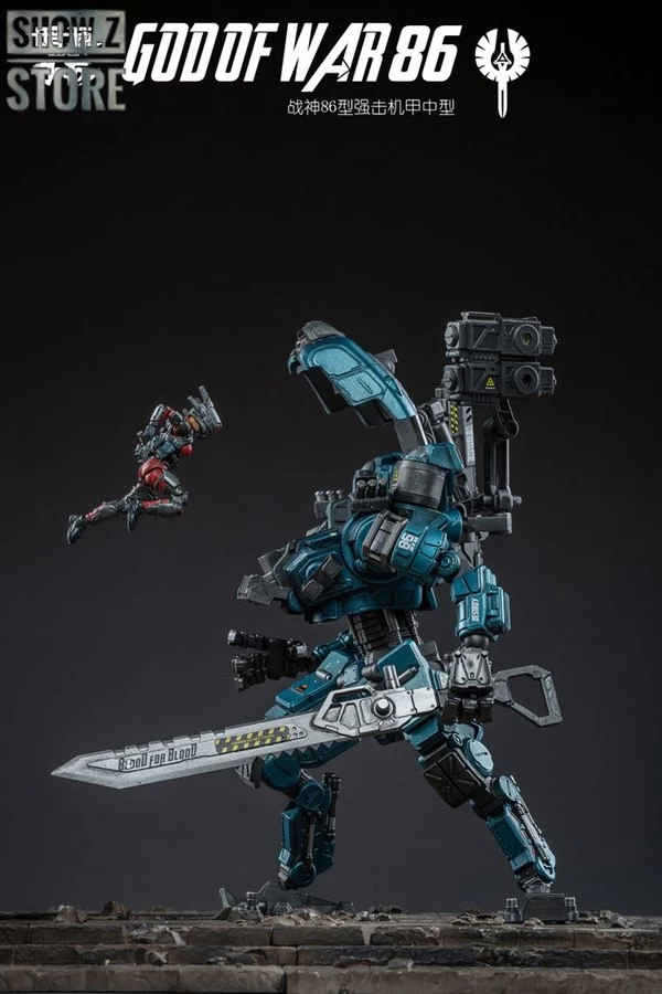 JoyToy Source Acid Rain 1/25 God Of War 86 Medium-Sized Mecha Figure Set Blue Version 11 JoyToy Source Acid Rain 1/25 God Of War 86 Medium-Sized Mecha Figure Set Blue Version - Image 9