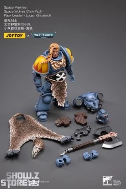 JoyToy Source 1/18 Warhammer 40K Space Wolves Claw Pack Leader-Logan Ghostwolf -Action Figures Store e089aeabc6
