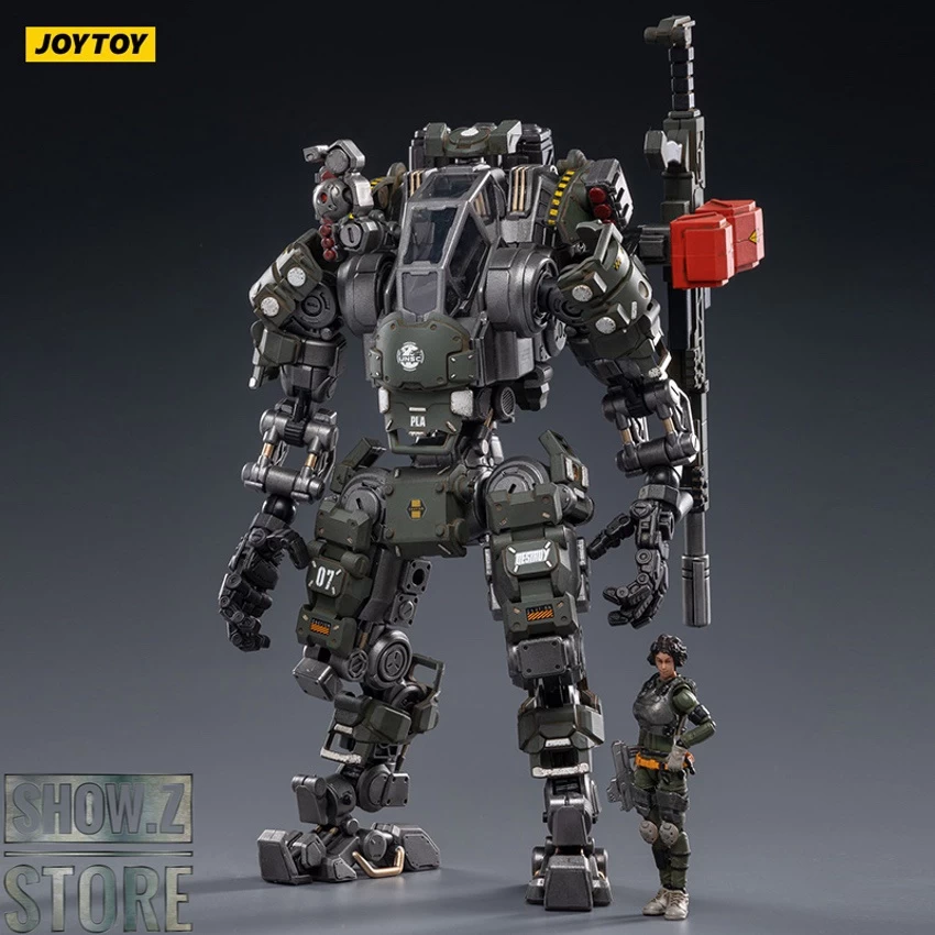 JoyToy Source 1/24 H07 Steel Bone Firepower Mecha Olive Version W/ Pilot 4 JoyToy Source 1/24 H07 Steel Bone Firepower Mecha Olive Version W/ Pilot - Image 2