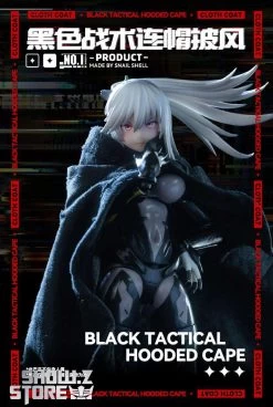 Snail Shell Black Tactical Hooded Cape For 1/10 & 1/12 Mecha Girl 21 Snail Shell Black Tactical Hooded Cape For 1/10 & 1/12 Mecha Girl -Action Figures Store e8c26ce249