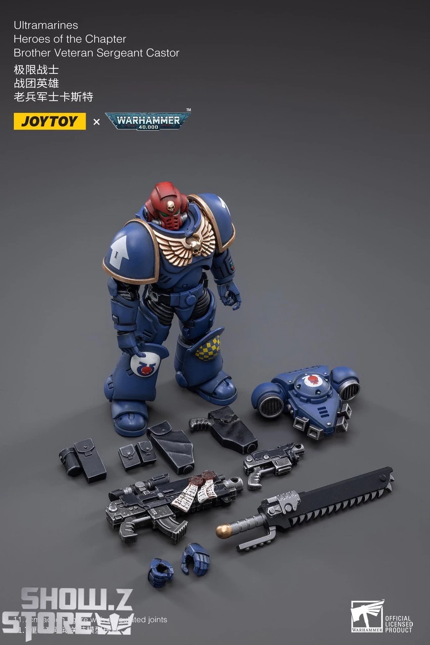JoyToy Source 1/18 Warhammer 40K Ultramarines Heroes Of The Chapter Brother Veteran Sergeant Castor 8 JoyToy Source 1/18 Warhammer 40K Ultramarines Heroes Of The Chapter Brother Veteran Sergeant Castor - Image 6