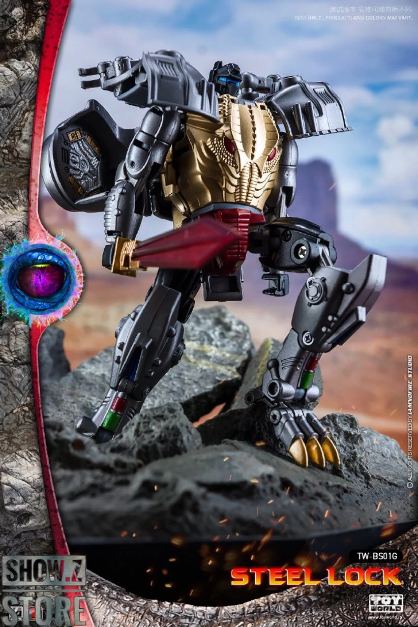 Toyworld TW-BS01G Steel Lock Grimlock Metallic Version 11 Toyworld TW-BS01G Steel Lock Grimlock Metallic Version - Image 9