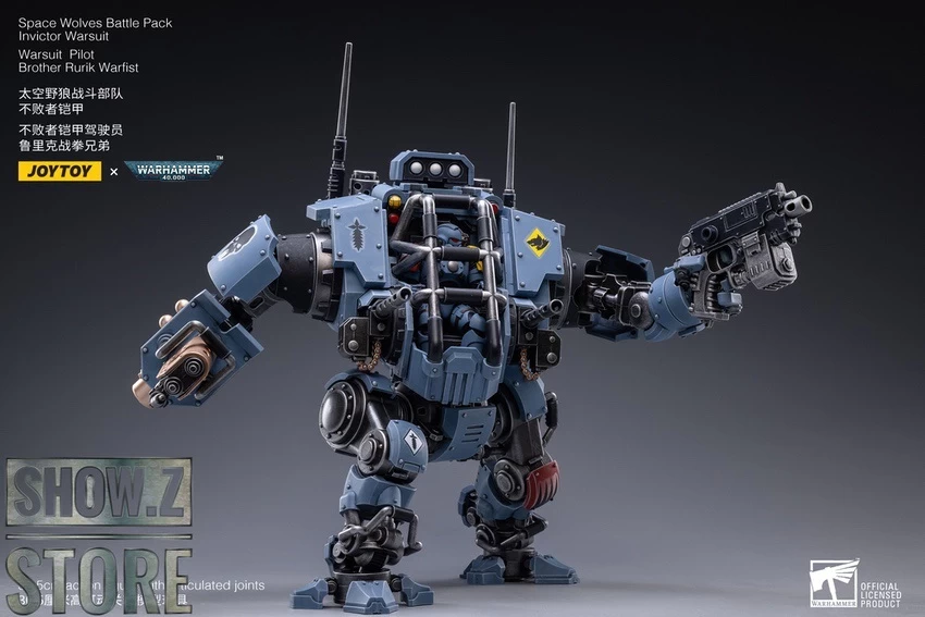JoyToy Source 1/18 Warhammer 40K Space Wolves Battle Pack Invictor Warsuit & Brother Rurik Warfist 11 JoyToy Source 1/18 Warhammer 40K Space Wolves Battle Pack Invictor Warsuit & Brother Rurik Warfist - Image 9