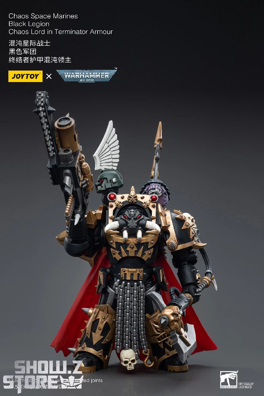 JoyToy Source 1/18 Warhammer 40K Chaos Space Marines Black Legion Chaos Lord In Terminator Armour 13 JoyToy Source 1/18 Warhammer 40K Chaos Space Marines Black Legion Chaos Lord In Terminator Armour - Image 11